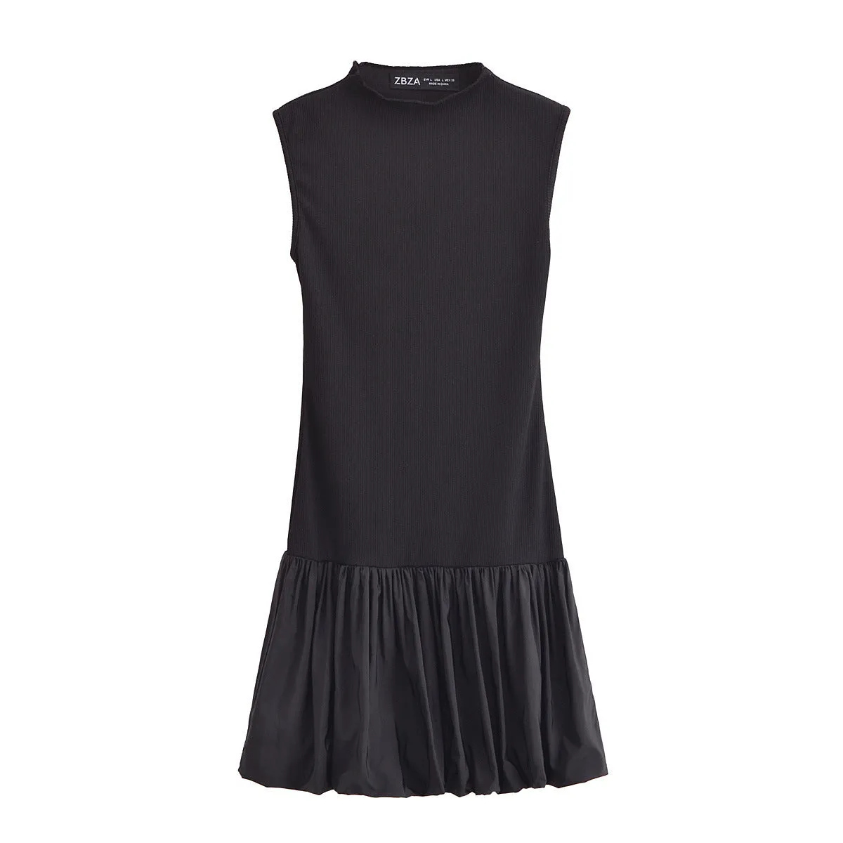 Znbbw New Thread Splicing Design Bare-Back Slim Dress 0085311