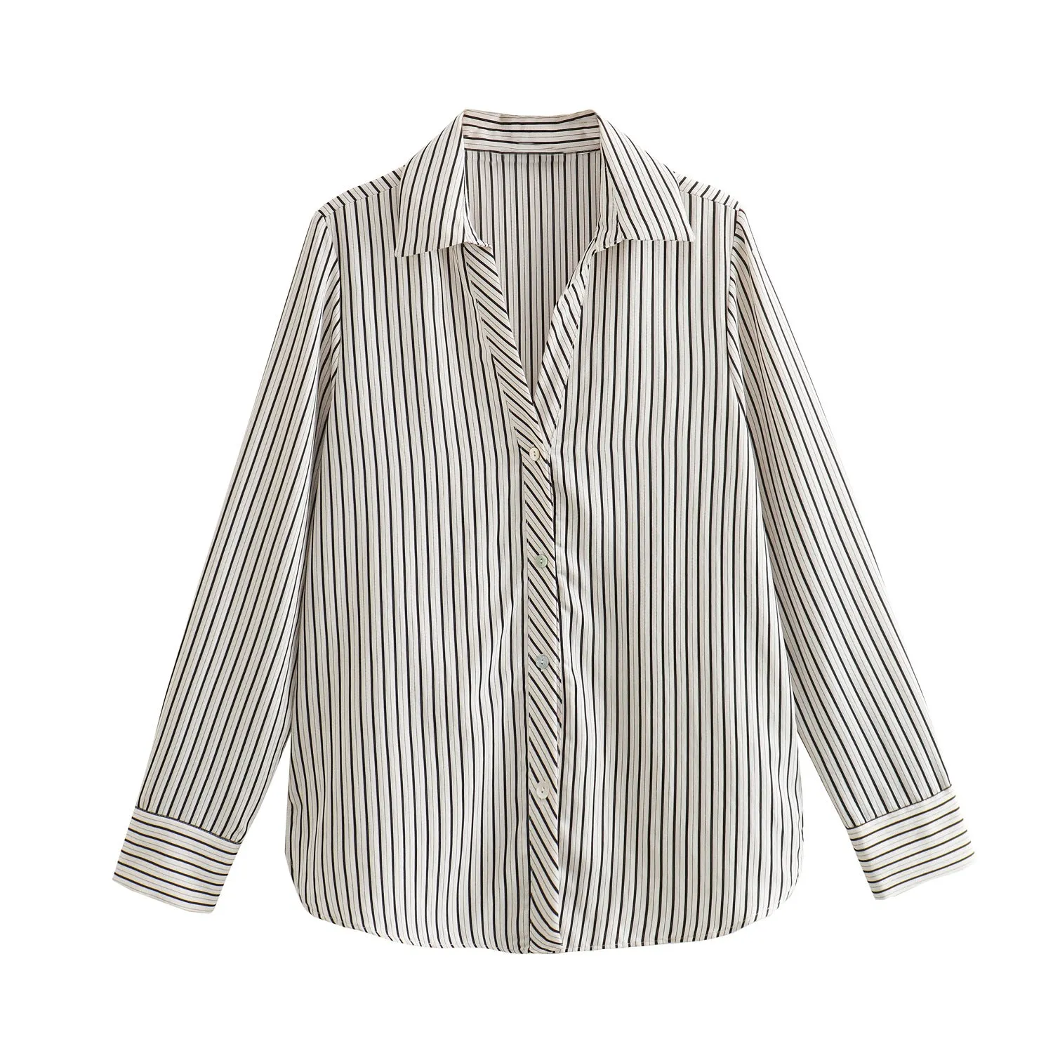 Znbbw New Slim Striped Long-Sleeved Casual Shirt In Autumn 2298163