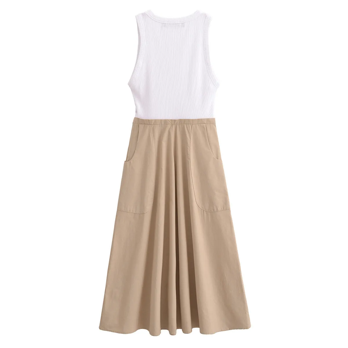 Znbbw Pocket Spliced Midi Dress 0264073