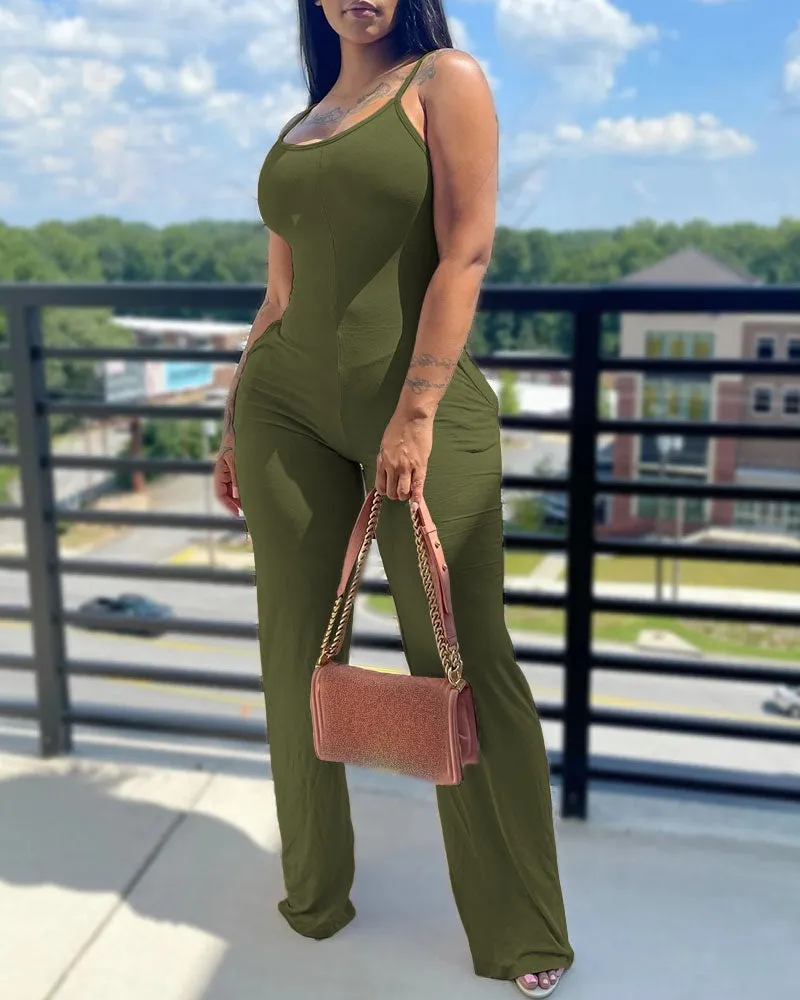 Znbbw Independent Station Spring And Summer Fashion Printing Suspender Conjoined Trousers Spot