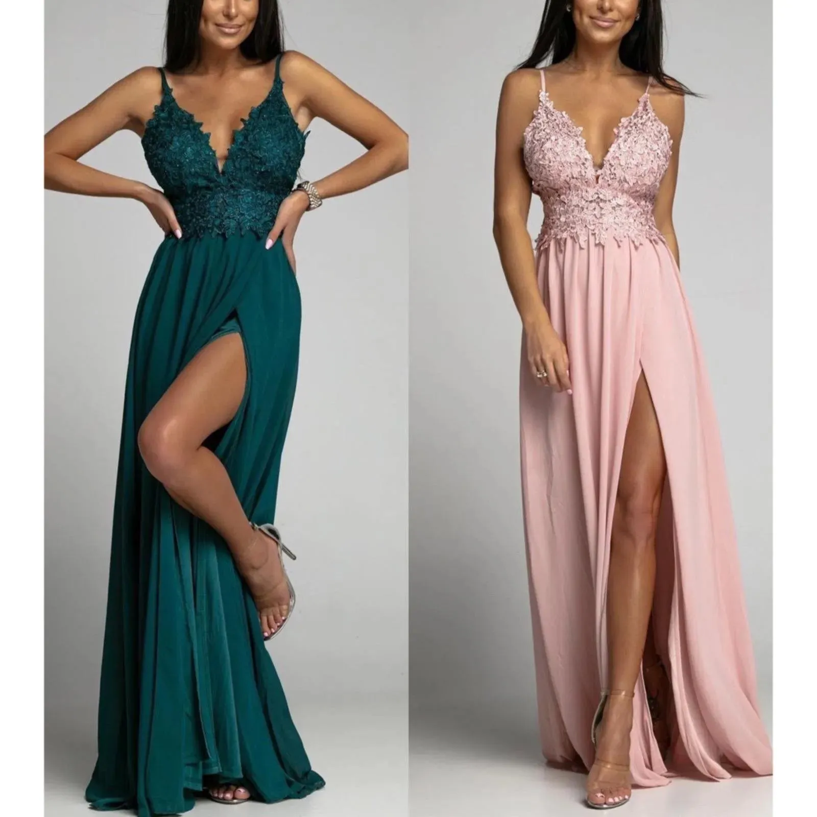Znbbw Lace Backless Long Evening Dress for Women 2024 Summer Pink Green Sexy Elegant Sleeveless Party Prom Dresses Robe