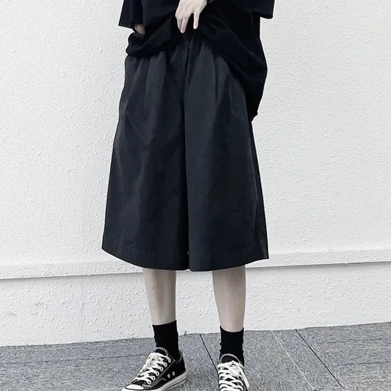 Znbbw Streetwear High Waist Shorts Women Japanese Casual Loose Wide Leg Pants Harajuku Fashion Female All Match Shorts New