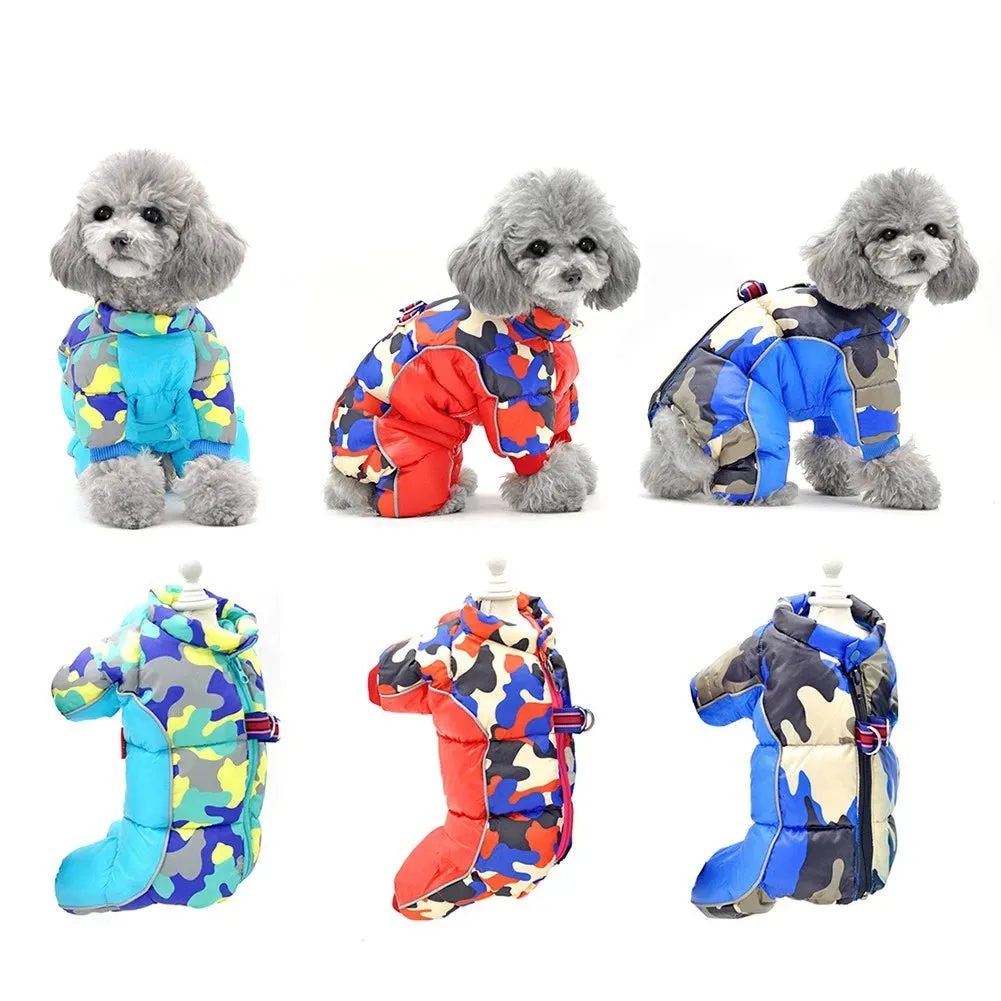 Znbbw Dog Clothes Winter Warm Dog Windproof Coat Thicken Pet Clothing for Dogs Costume Jumpsuit Jacket Pet Supplies