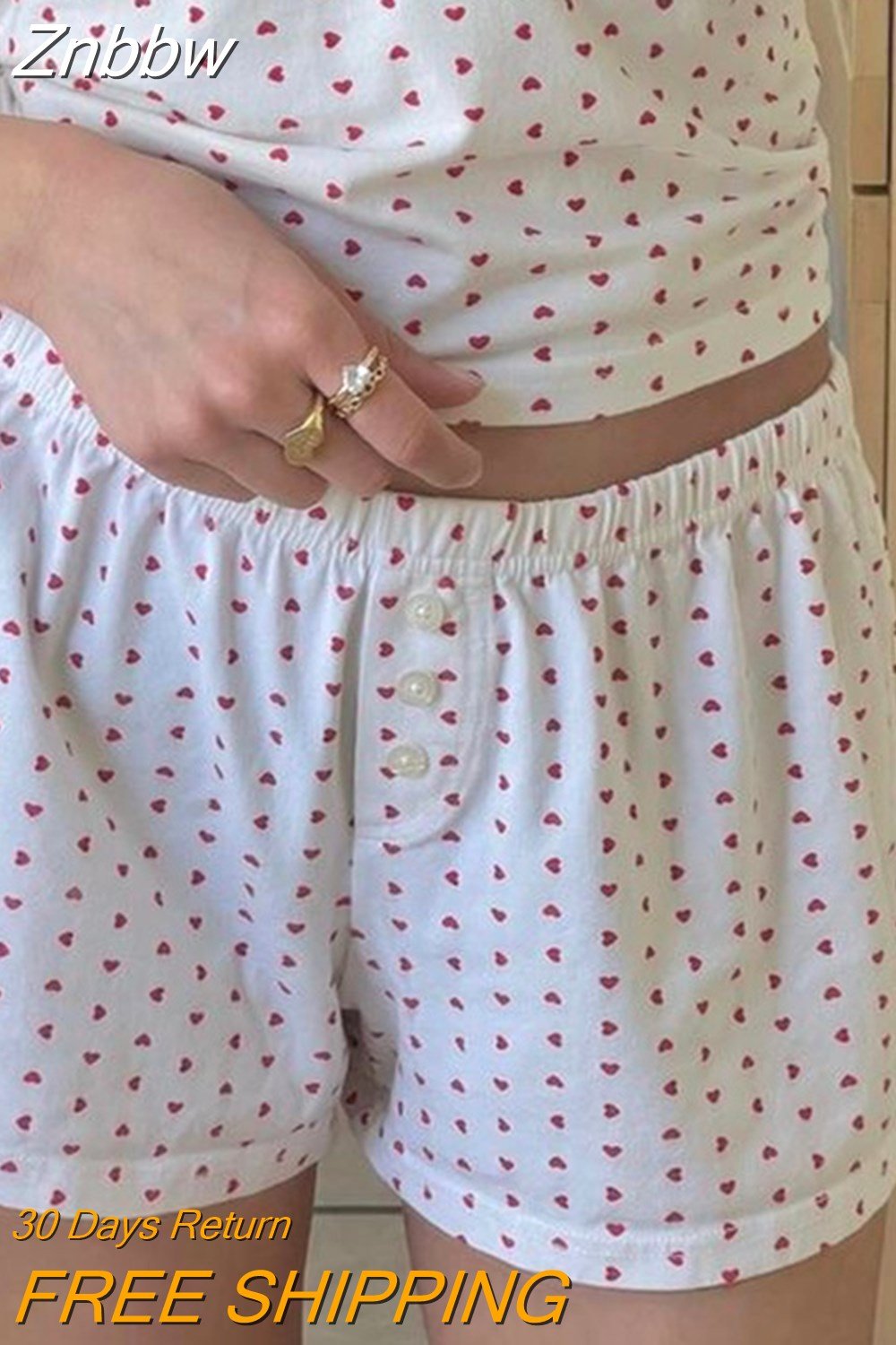 Znbbw Floral Print Patchwork Slim Shorts Aesthetic Y2k Elastic Waist Cotton Short Pants Cute Harajuku Summer Casual Shorts New
