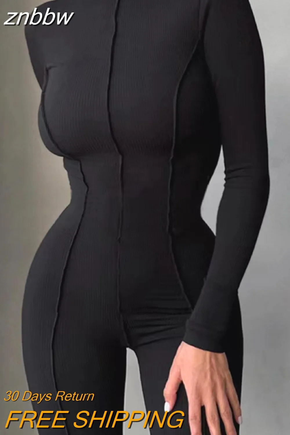 znbbw Summer Black Short Sleeve Jumpsuit Women One Piece Sexy Club Outfit For Women Spring Long Sleeve White Bodycon Jumpsuit